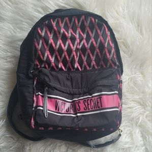 Victoria's Secret Black Pink Backpack